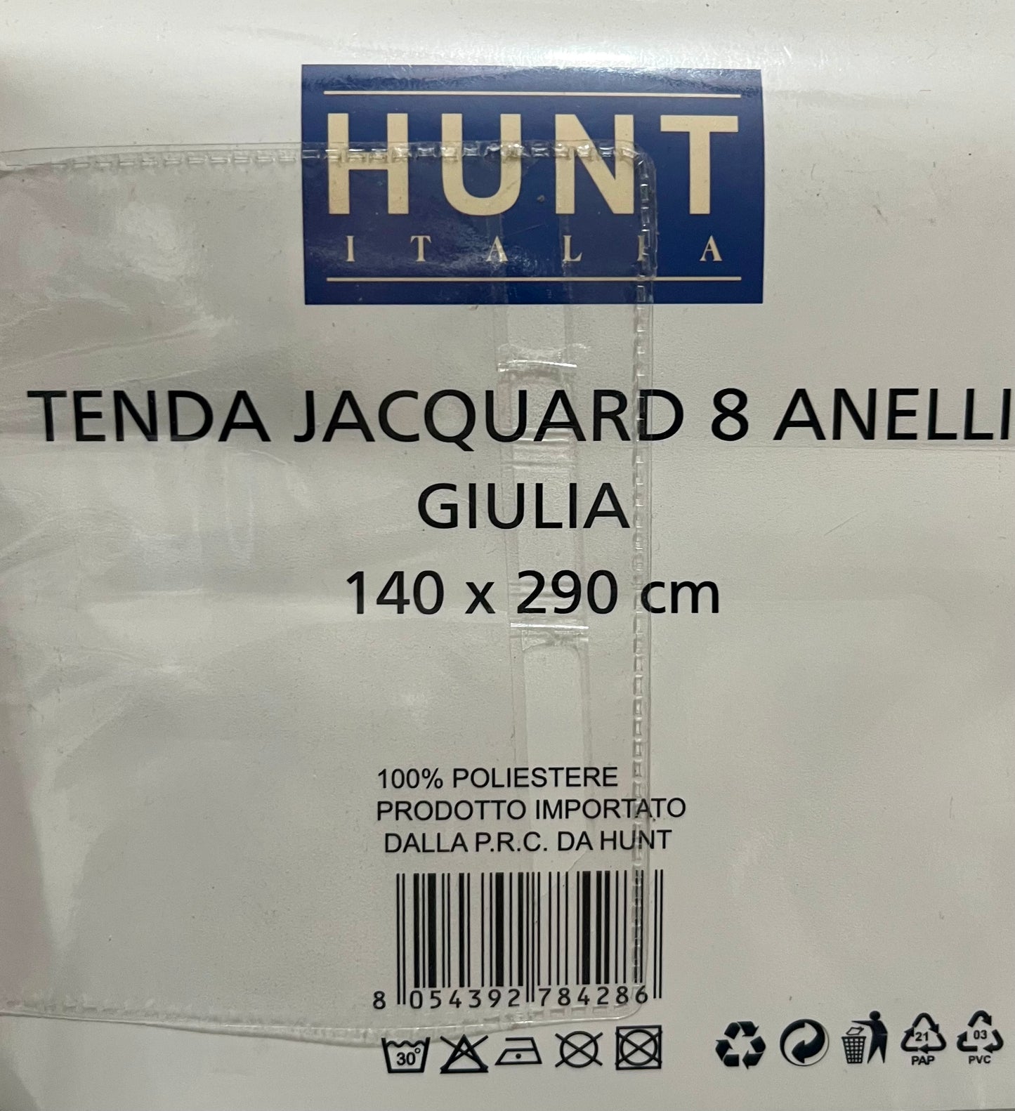 Tende Hunt Italia Tenda Jacquard – Giulia con 8 Anelli (140 x 290 cm)