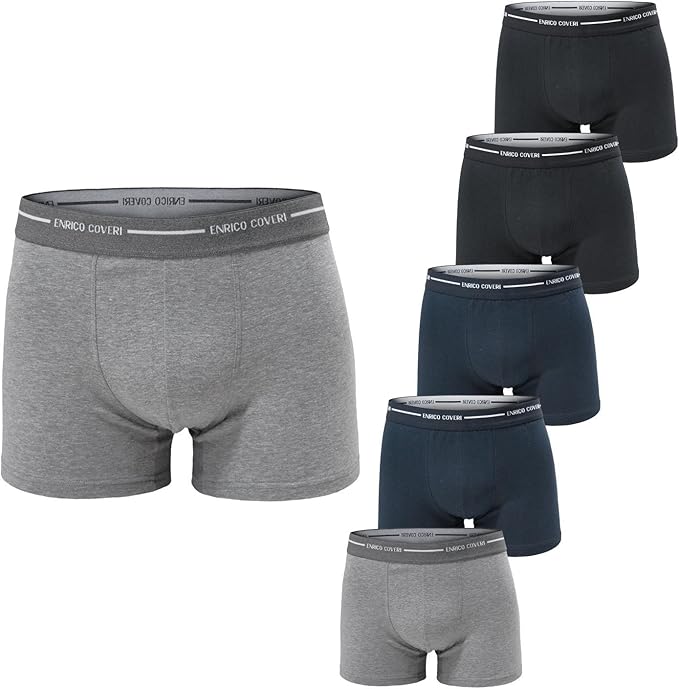 Enrico Coveri 2 PEZZI - boxer in cotone elasticizzato ed elastico esterno - art. EB1000