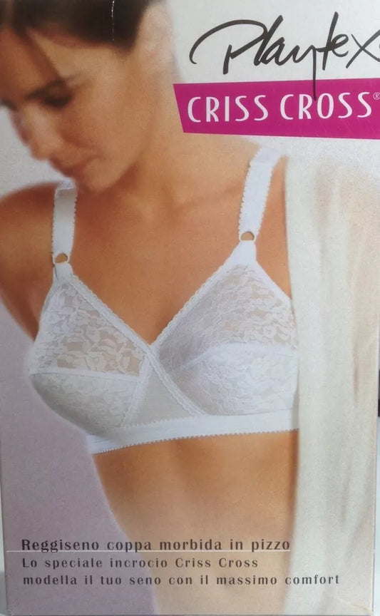 Reggiseno Playtex Criss Cross 165 Senza Ferretto - coppa B, C, D in 3 colori