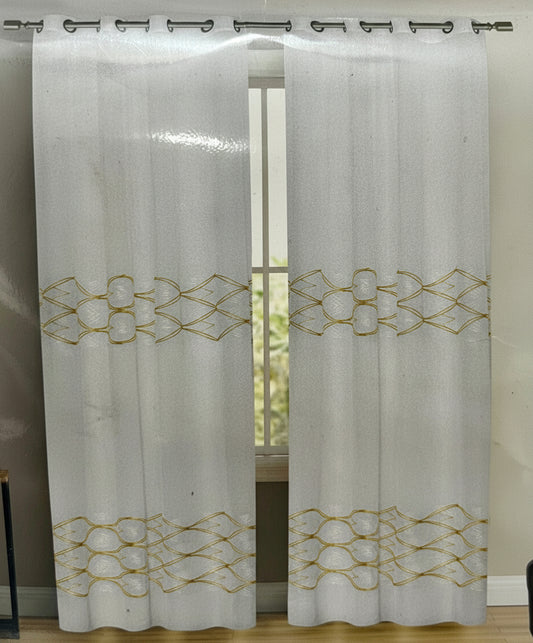 Tende Hunt Italia Tenda Jacquard – Giulia con 8 Anelli (140 x 290 cm)