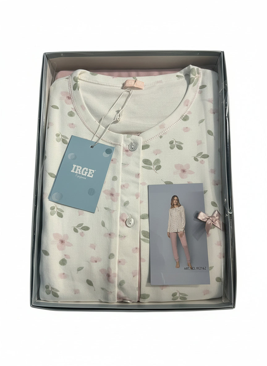 Pigiama Donna Irge in Caldo Cotone con Apertura sulla Giacca due colori – art. 2162