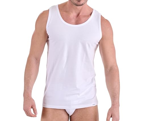 3 PEZZI - Canotta uomo Navigare spalla larga in 100% cotone - art. 511