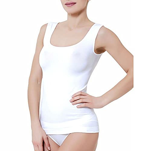 ILARY canotta da donna in microfibra spalla larga - art. 019