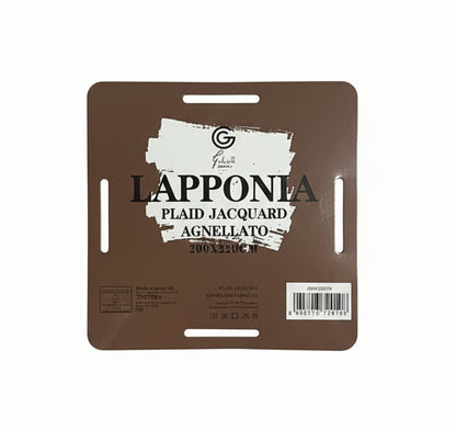 Plaid Gabriello Ucci Firenze Lapponia Jacquard Agnellato – 200×220 cm