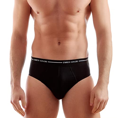 Enrico Coveri 2 PEZZI - Slip in cotone elasticizzato rasato con elastico esterno - mod. ES1000