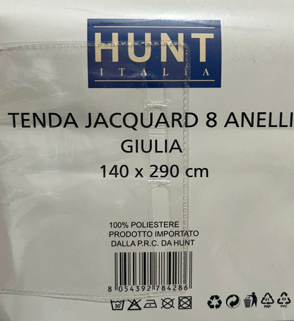 Tende Hunt Italia Tenda Jacquard – Giulia con 8 Anelli (140 x 290 cm)
