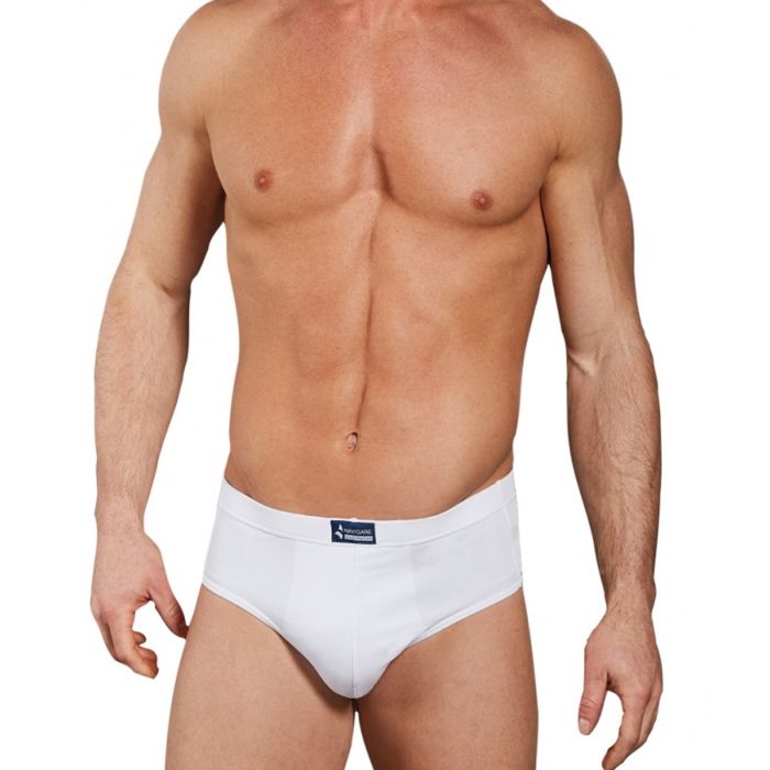 2 PEZZI - Slip Uomo Navigare in Cotone Elasticizzato con Elastico Interno – Art. 574