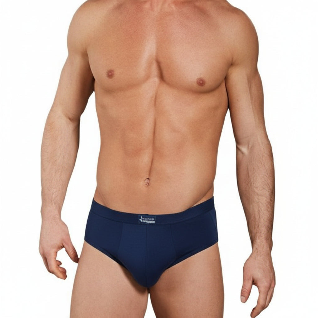 2 PEZZI - Slip Uomo Navigare in Cotone Elasticizzato con Elastico Interno – Art. 574
