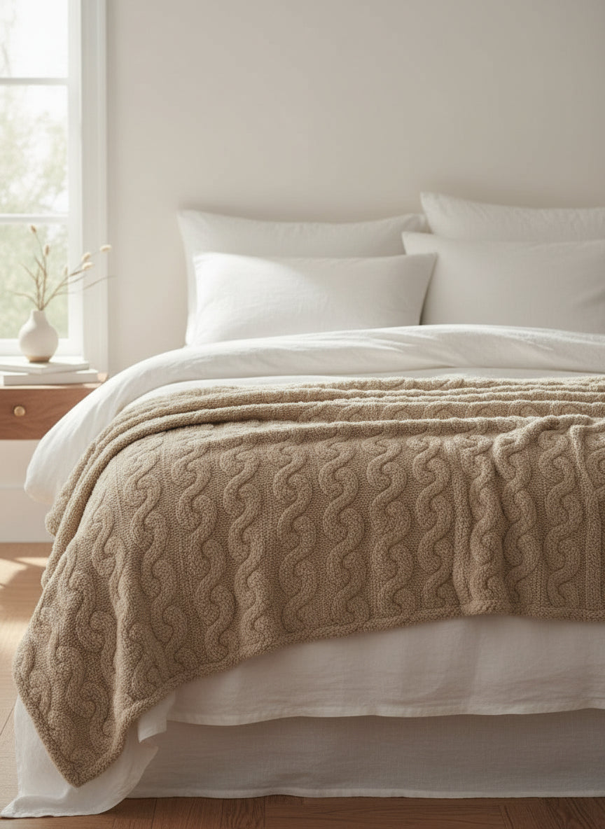 Plaid Gabriello Ucci Firenze Lapponia Jacquard Agnellato – 200×220 cm