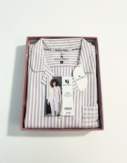 Pigiama Reliable  in Caldo Cotone con Apertura sulla Giacca - Modello Flora