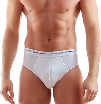 Enrico Coveri 2 PEZZI - Slip in cotone elasticizzato rasato con elastico esterno - mod. ES1000