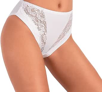 JADEA 3 slip in cotone modal e inserti in pizzo - art. 788
