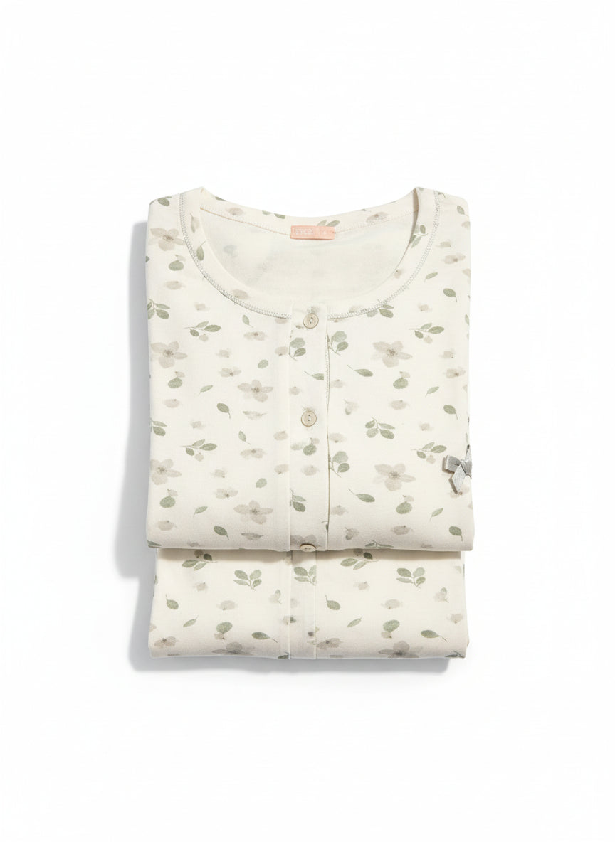 Pigiama Donna Irge in Caldo Cotone con Apertura sulla Giacca due colori – art. 2162