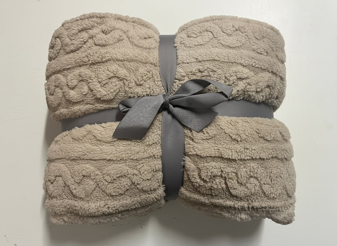 Plaid Gabriello Ucci Firenze Lapponia Jacquard Agnellato – 200×220 cm