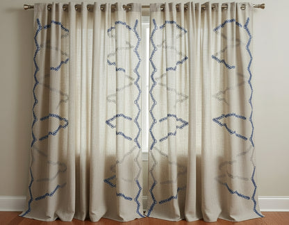 Tende Novel Maison – Quarzo con 8 Anelli (140 x 285 cm)