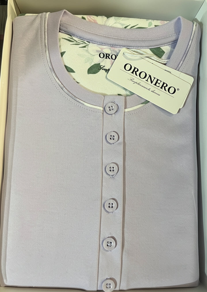 Pigiama Oro Nero in caldo cotone due colori - art. 475