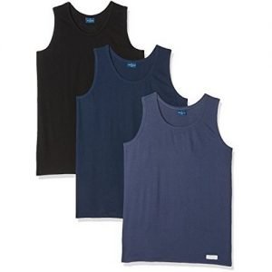 3 PEZZI - Canotta Uomo Spalla Larga Vogatore Navigare in Cotone Bielastico - art. 572
