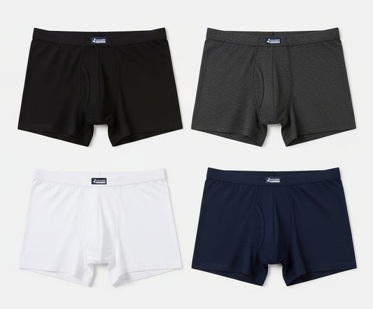 2 PEZZI - Boxer Uomo Navigare in Cotone Elasticizzato con Elastico Interno – art. 573