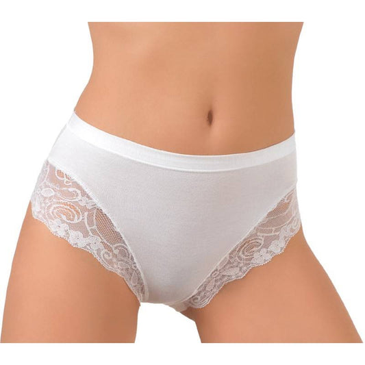 JADEA 3 slip midi in cotone modal con fascia e pizzo frontale - art. 521