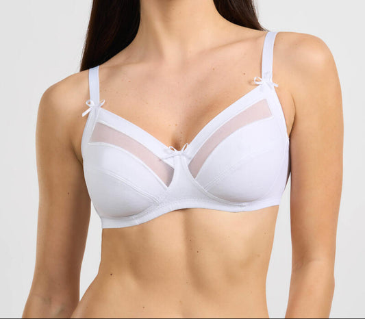 SPIMAN reggiseno 351 Sfoderato Senza Ferretto in Tulle Coppa B
