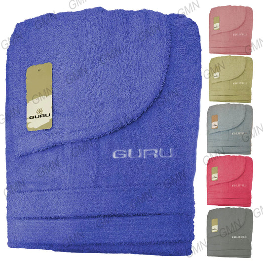 Accappatoio in Spugna con Cappuccio GURU da Uomo e da Donna  in 6 colori