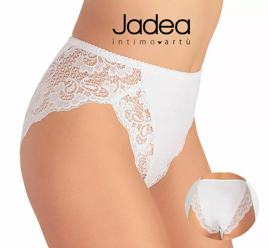 JADEA 3 Slip in cotone modal con bordo a smerlo e pizzo - Art. 530