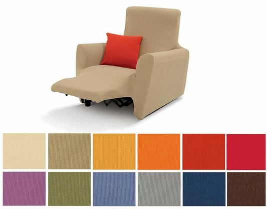 Copripoltrona Elasticizzato Reclinabile 1 Posto con Movimento Relax – Tinta Unita