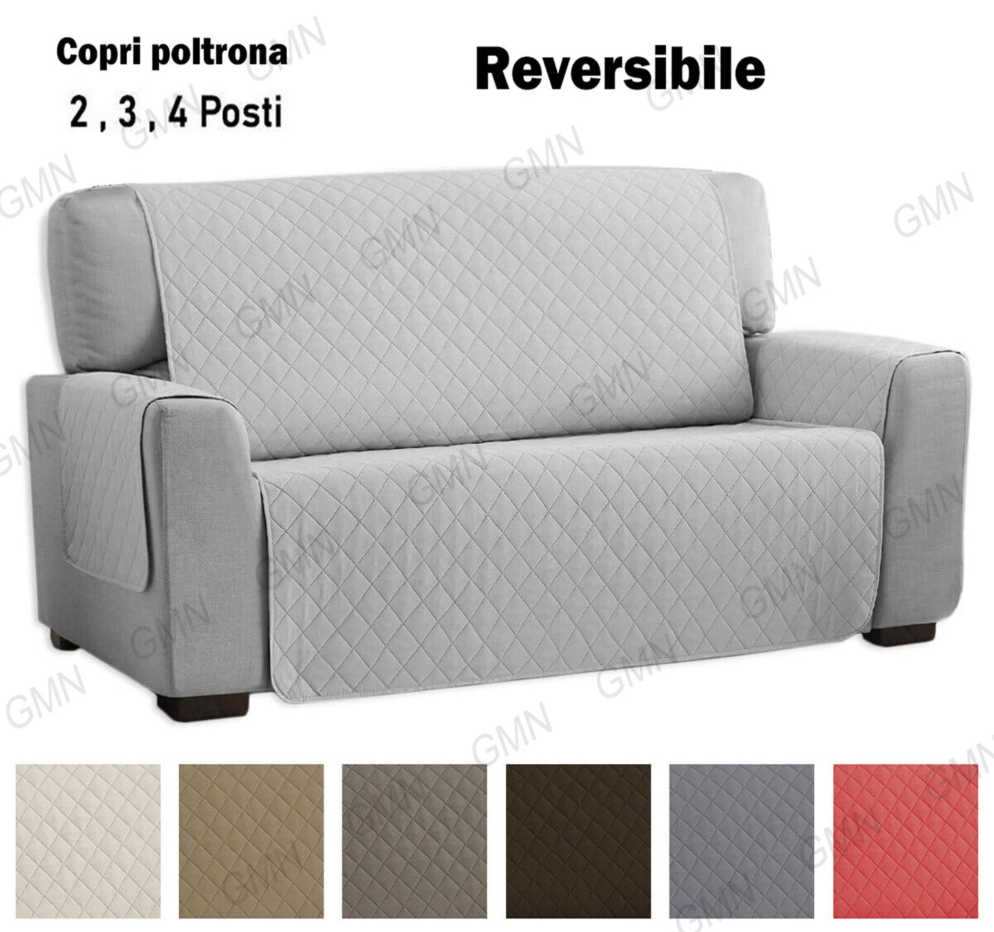 Copridivano / Salvadivano Trapuntato Reversibile - 1, 2, 3 e 4 posti