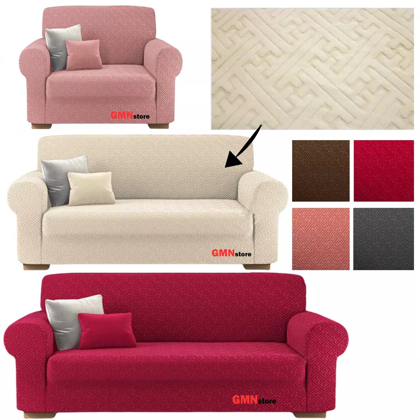 Copridivano Elasticizzato Fantasia B nella trama – 1, 2, 3 e 4 Posti