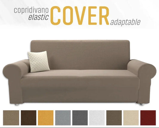 Copridivano Elasticizzato COVER – 1, 2, 3 o 4 Posti – 8 Colori Disponibili