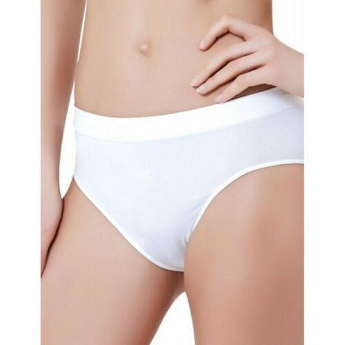 ILARY 3 Slip da Donna in Microfibra a Vita Alta bianco nero e beige