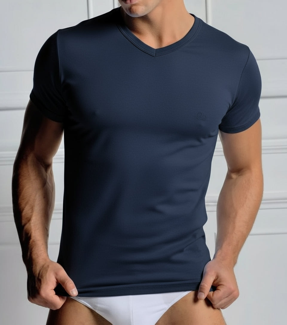 3 PEZZI - Maglia Uomo Navigare Scollo a V Art. 112  – Caldo Cotone