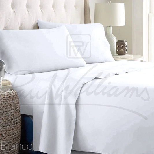 Set Lenzuola 100% Cotone Paul Williams Matrimoniale, Singolo e Una Piazza e Mezza