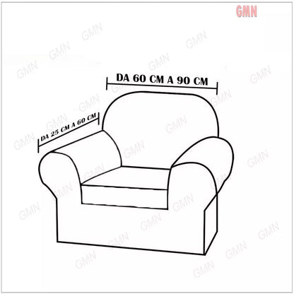 Copridivano Elasticizzato Fantasia B nella trama – 1, 2, 3 e 4 Posti