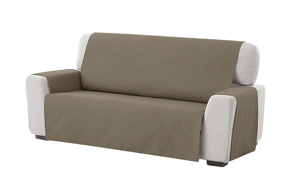 Copridivano / Salvadivano Trapuntato Reversibile Double Face in 5 coppie di colori - 1, 2. 3 e 4 posti