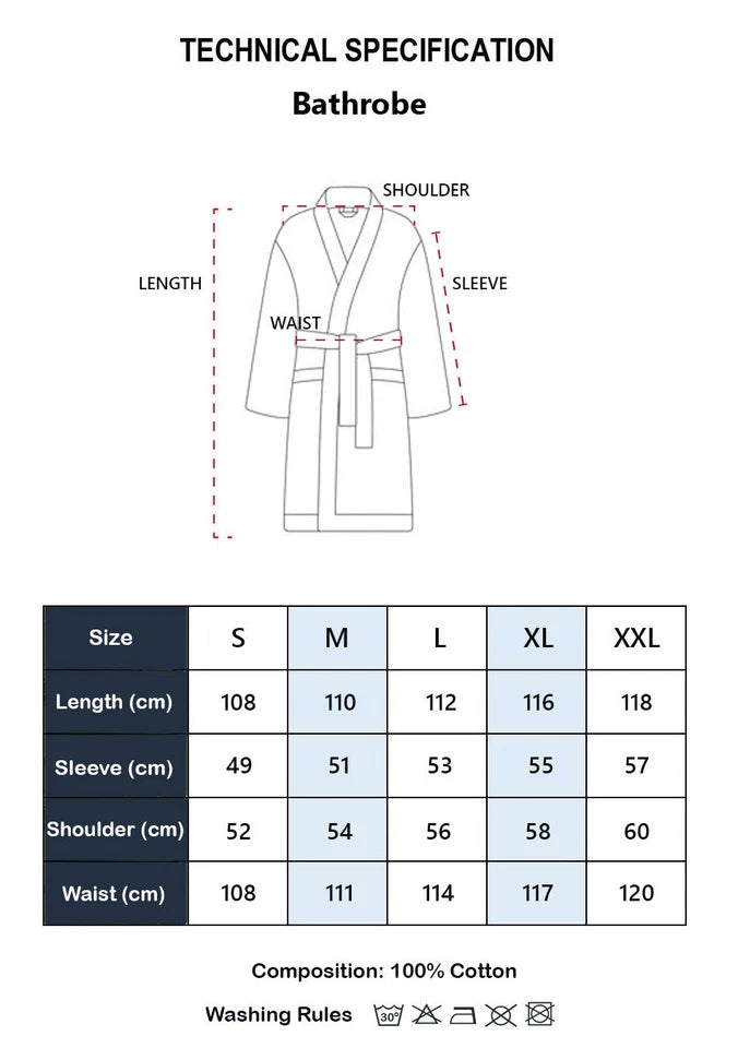 Accappatoio in Spugna con Cappuccio GURU da Uomo e da Donna  in 6 colori