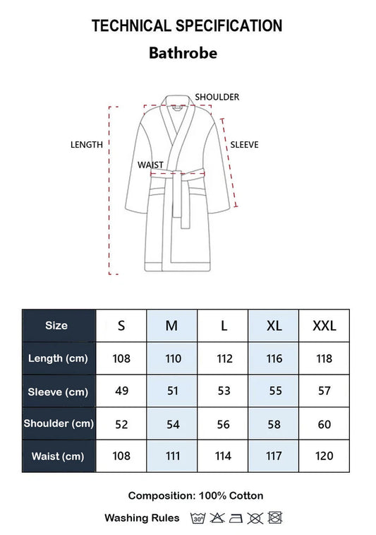 Accappatoio in Spugna con Cappuccio GURU da Uomo e da Donna  in 6 colori