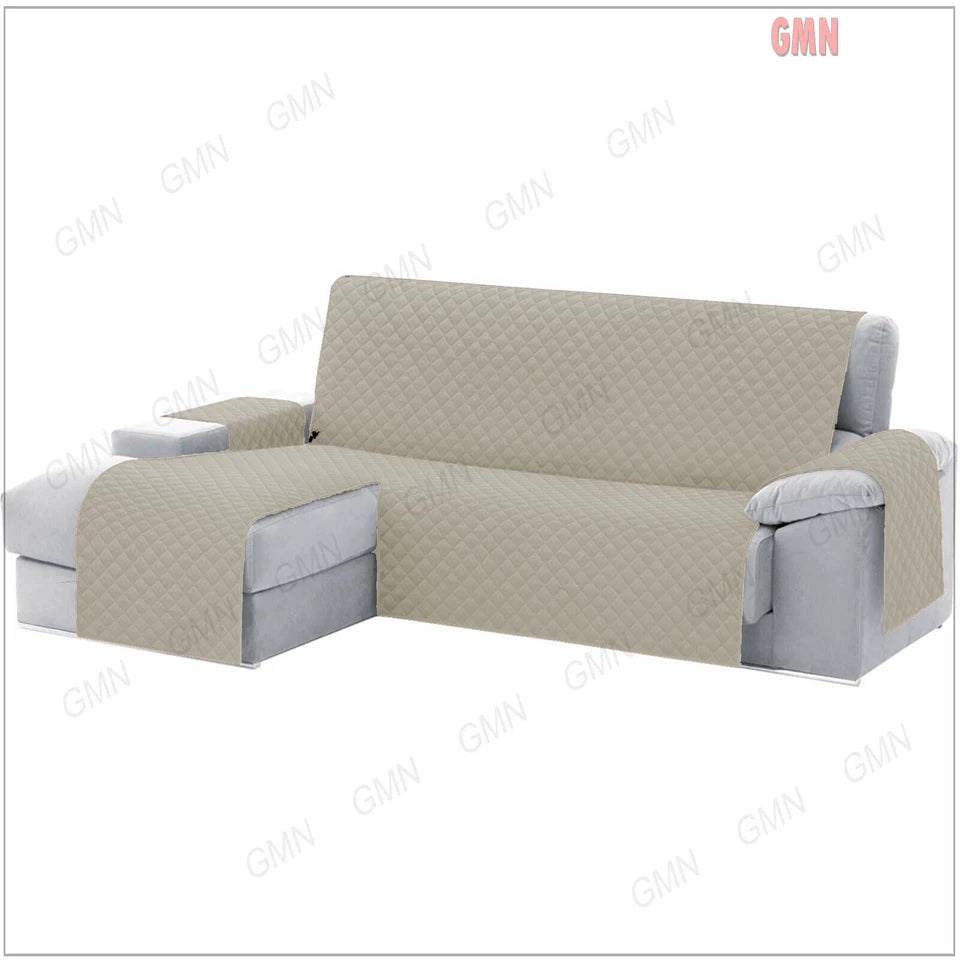 Copridivano Angolare Trapuntato con Penisola Destra e Sinistra – Reversibile Double Face per divani da 2, 3 o 4 posti