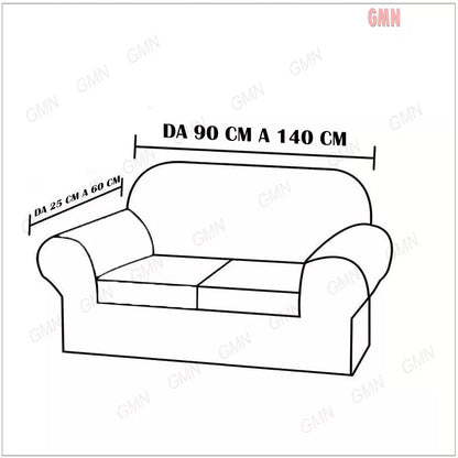 Copridivano Elasticizzato Fantasia B nella trama – 1, 2, 3 e 4 Posti