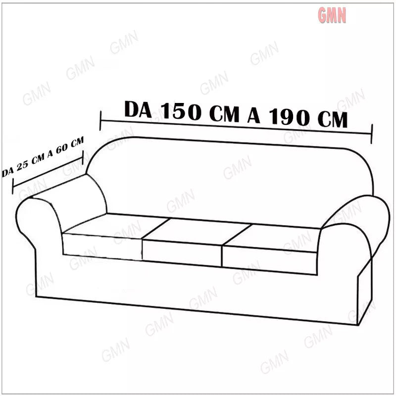 Copridivano Elasticizzato Fantasia B nella trama – 1, 2, 3 e 4 Posti