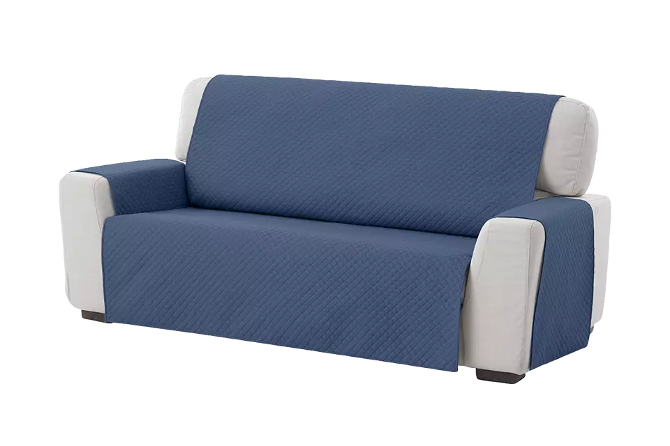 Copridivano / Salvadivano Trapuntato Reversibile Double Face in 5 coppie di colori - 1, 2. 3 e 4 posti