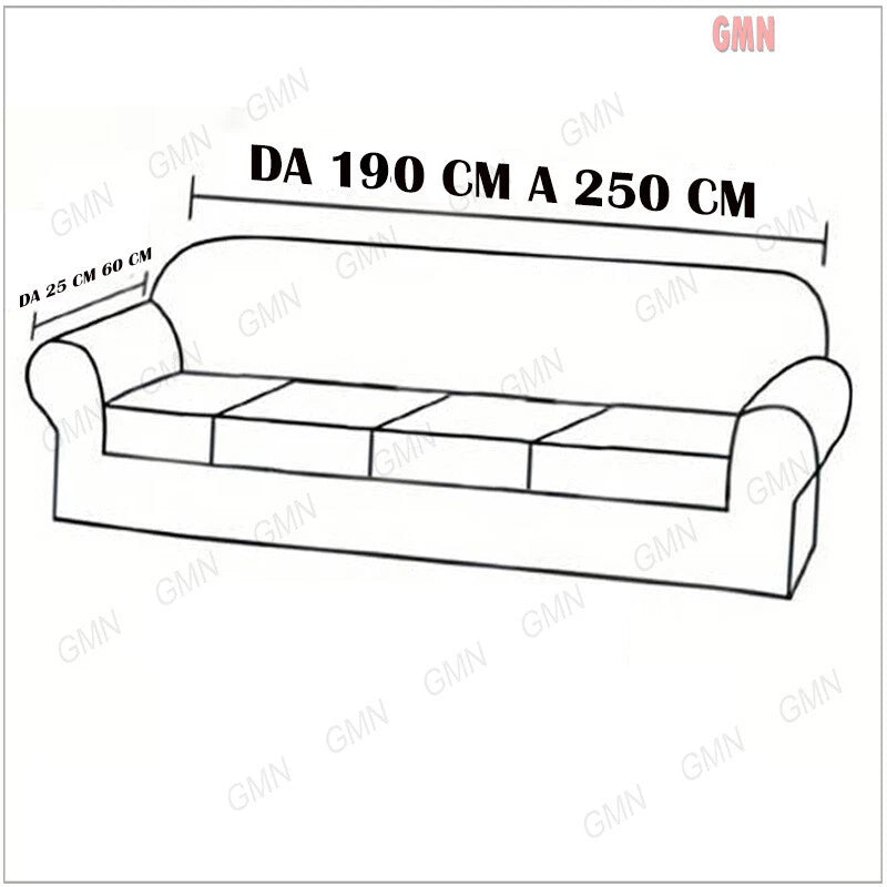 Copridivano Elasticizzato Fantasia B nella trama – 1, 2, 3 e 4 Posti