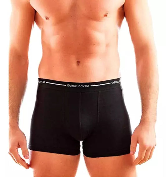 Enrico Coveri 2 PEZZI - boxer in cotone elasticizzato ed elastico esterno - art. EB1000